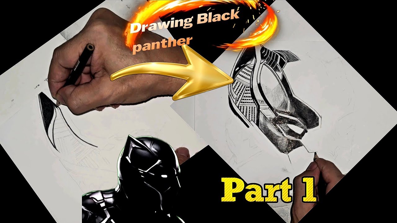Drawing MCU's Black panther 