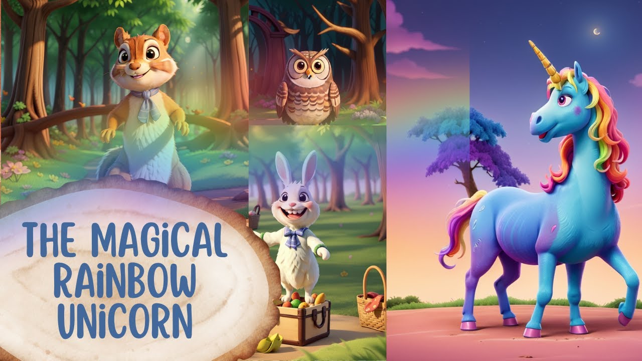 The Magical Rainbow Unicorn | #story |AI animation | Bed Time Stories