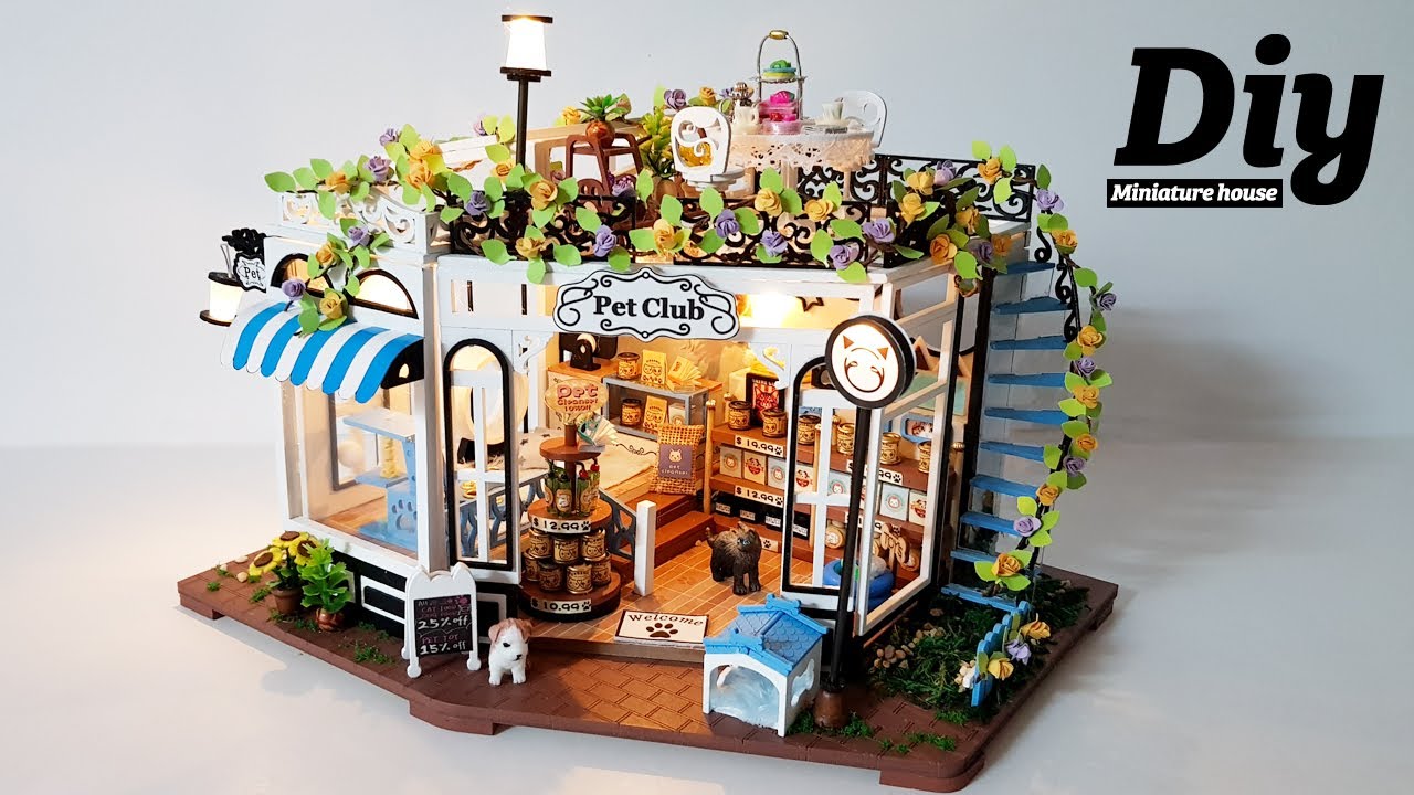 DIY Miniature dollhouse Kitㅣpet clubㅣ펫클럽ㅣ미니어처하우스ㅣ박소소(soso miniature)