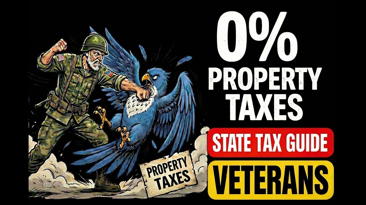 100% DISABLED VETS: BEST & WORST STATES FOR PROPERTY TAXES