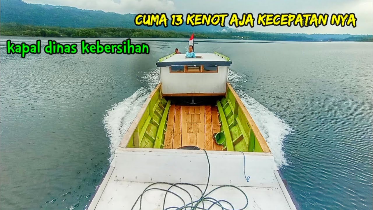 MELUNCUR KAN KAPAL NAIK 9 PAPAN LANGSUNG UJI COBA KECEPATAN NYA