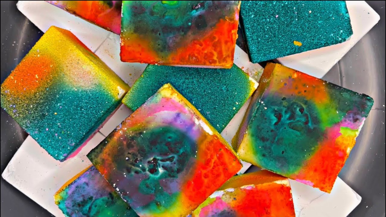 ASMR tie dye gym chalk reforms