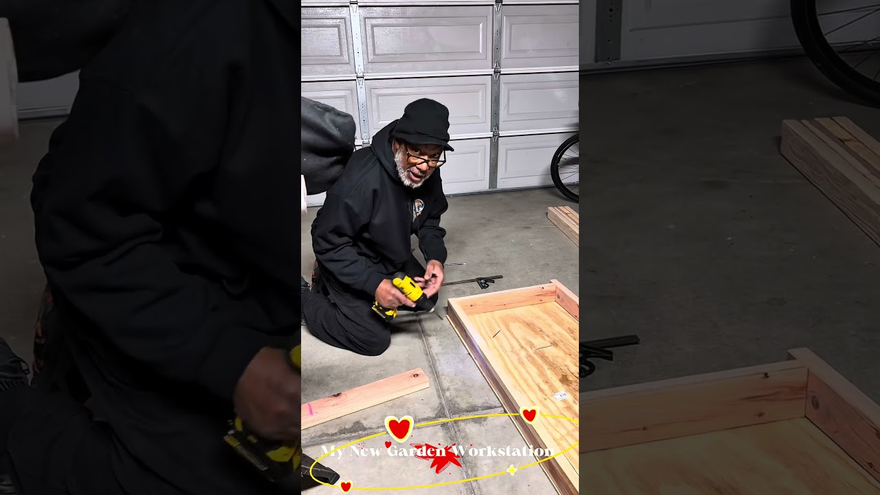 Hubby Built My Workstation for My 6’ Height. Thank you😍I needed that!!!