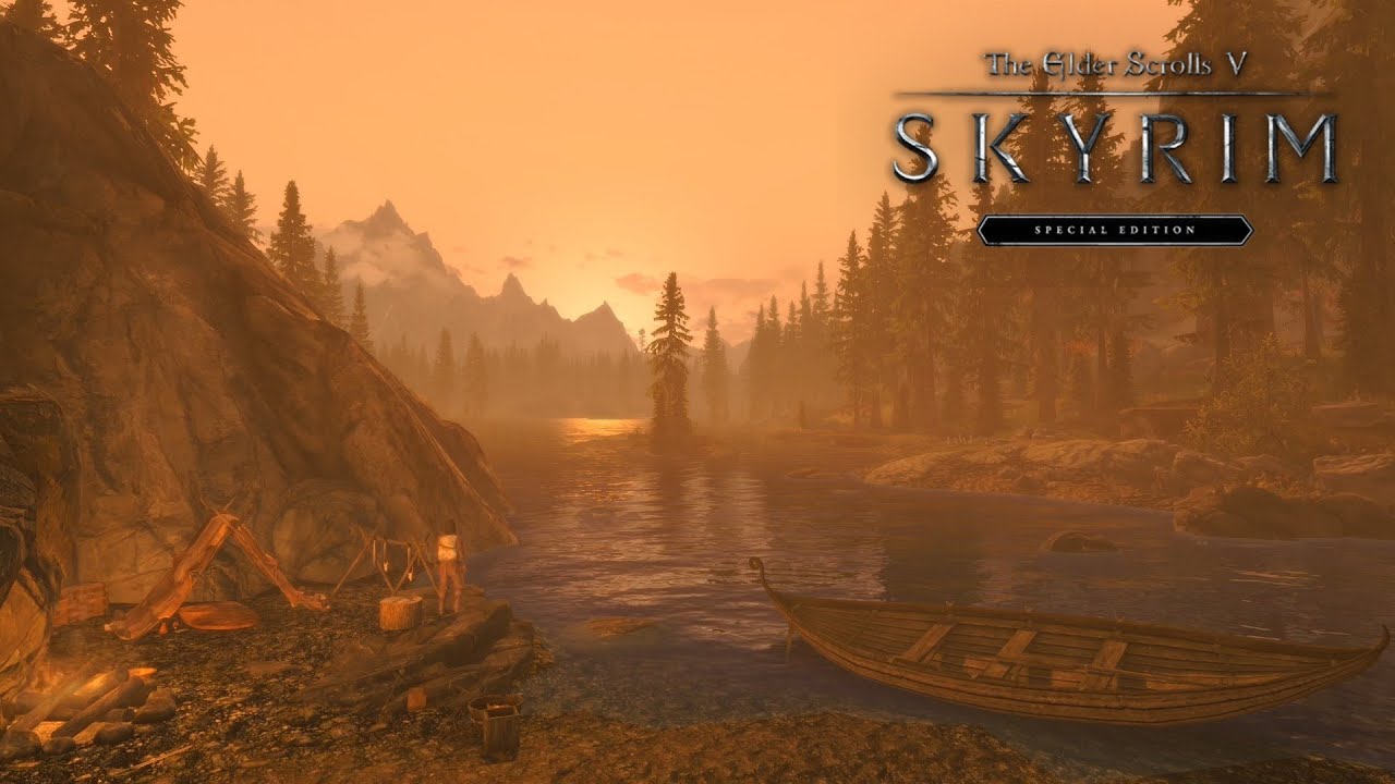 Skyrim Special Edition - Ambience - Lake [Wind, Lake, Music]