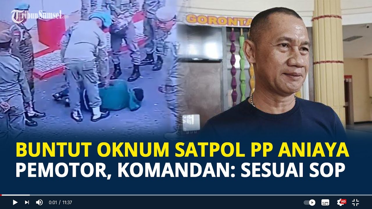 Buntut Oknum Satpol PP Gorontalo Aniaya Pengendara Motor, Komandan: Sudah Sesuai AOP