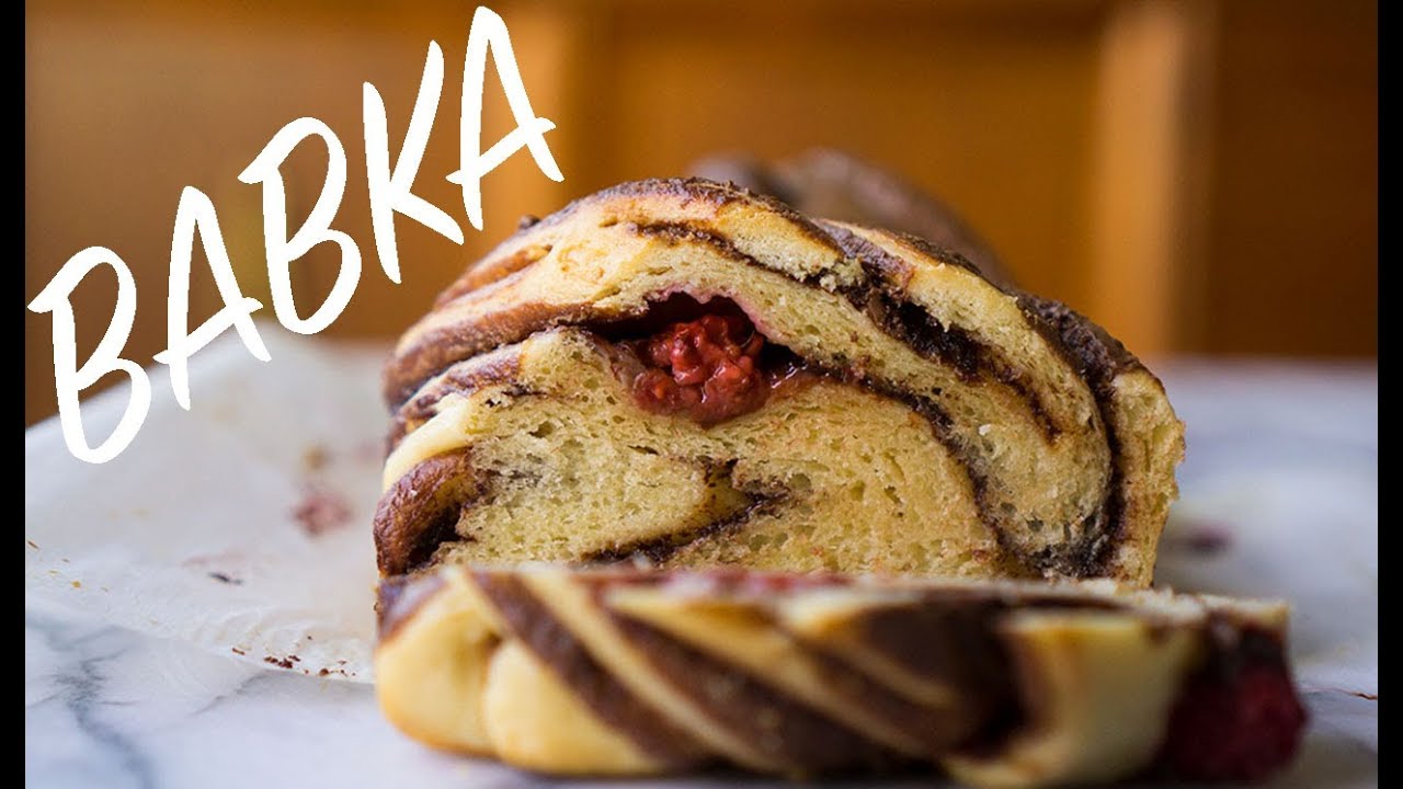 Homemade Babka with Nutella and Raspberries