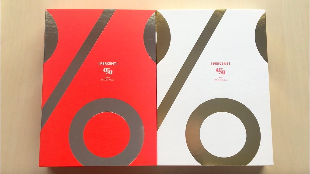 ♡Unboxing Apink 에이핑크 8th Mini Album PERCENT %% 응응 (Red & White Ver.)♡