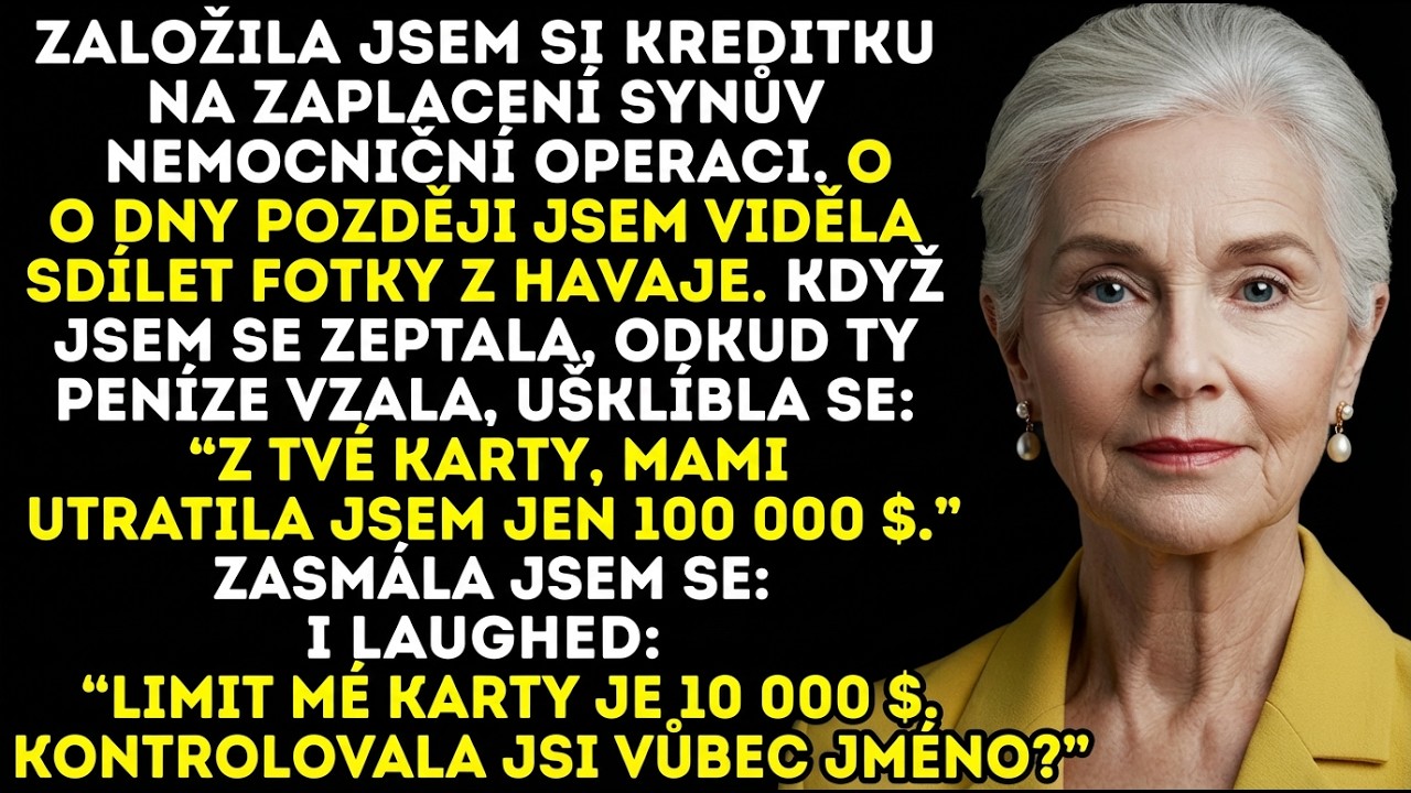 Otevřela jsem kreditní kartu na nemocniční účty syna — pak mě šokovala fotka snachy