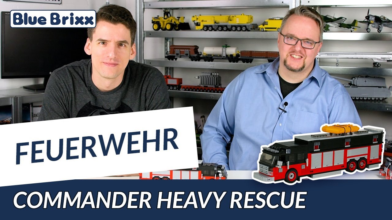 Commander Heavy Rescue rot/schwarz von BlueBrixx - gebaut vom Helden der Steine!