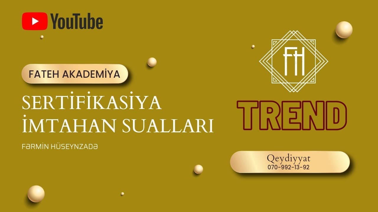 Sertifikasiya imtahan sualları | İbtidai sinif müəllimliyi