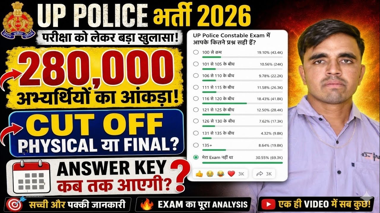 CUT OFF UP POLICE CUT OFF 2026 | UP POLICE CONSTABLE CUT OFF | #UPPOLICECONSTABLEEXPECTEDCUTOFF2026
