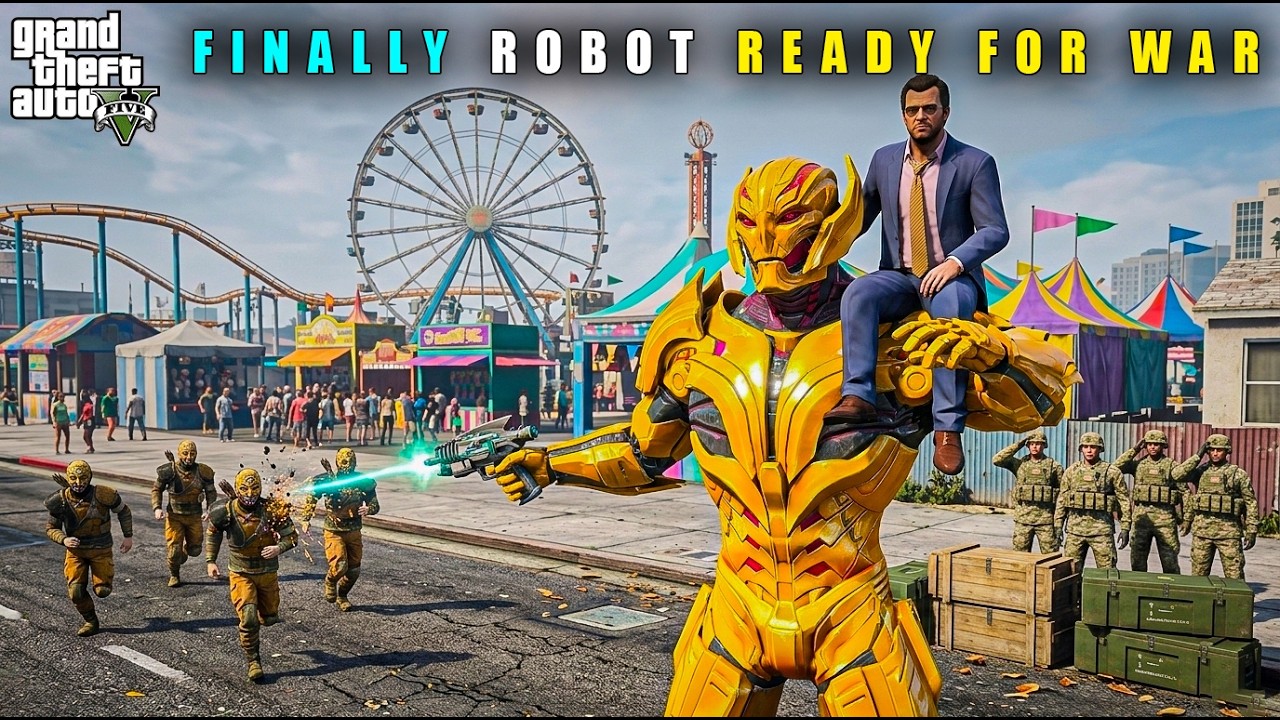 GTA 5 : FINALLY GIANT ROBOT IS READY FOR MICHAEL || BB GAMING