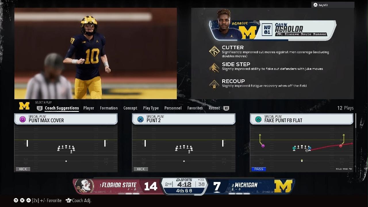 Gridiron Michigan 🆚 fsu
