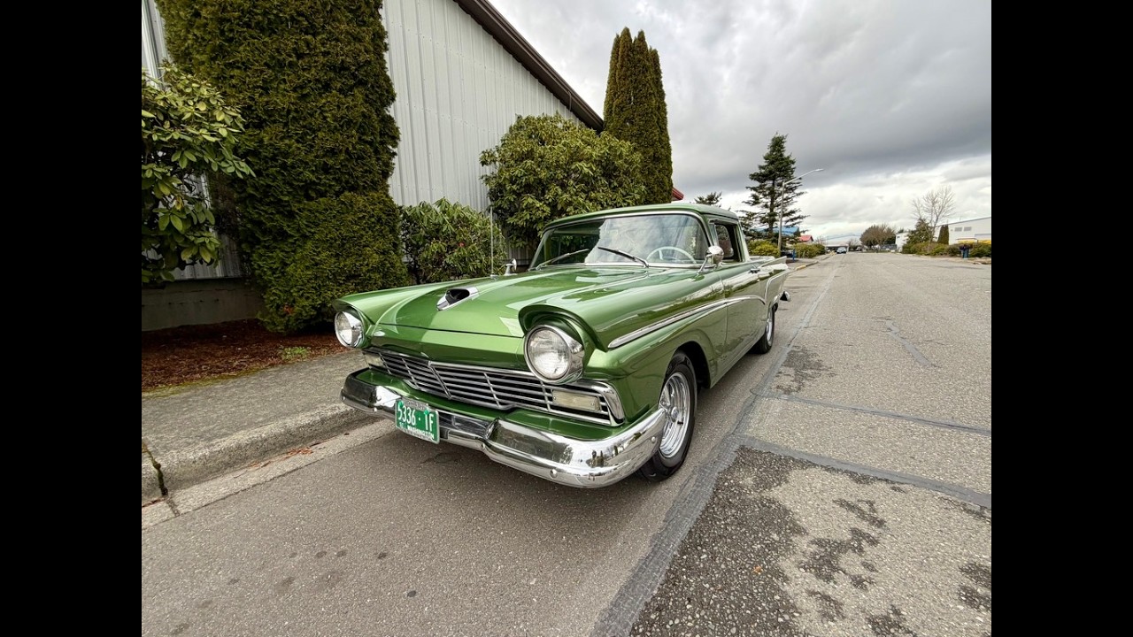 1957 Ford Ranchero green   DGT0659. FOR  SALE