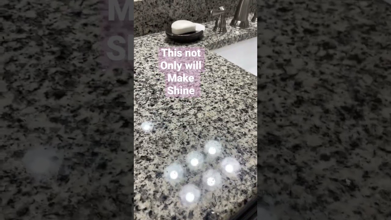 My secret for granite countertops #shorts#cleaningtips#clean#granite#cleaning