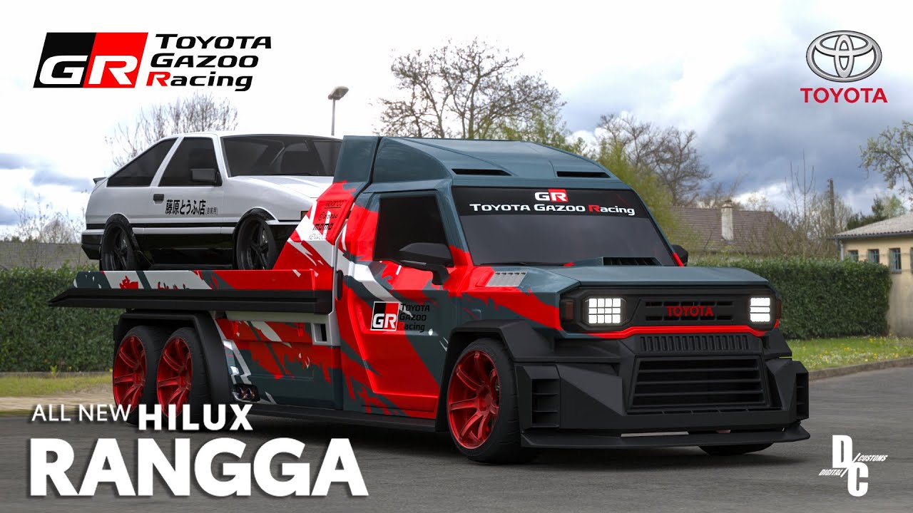 PERTAMA DI DUNIA | TOYOTA HILUX RANGGA GR TOWING TRUCK 6X6 | DIGITAL MODIFICATION