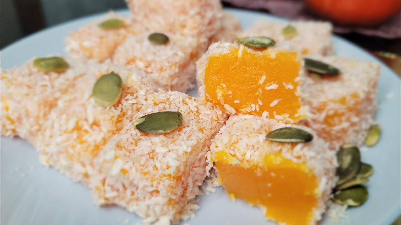 Рахат - ЛУКУМ  із ГАРБУЗА: просто і смачно⭐️ Східний десерт по-українськи!🍡