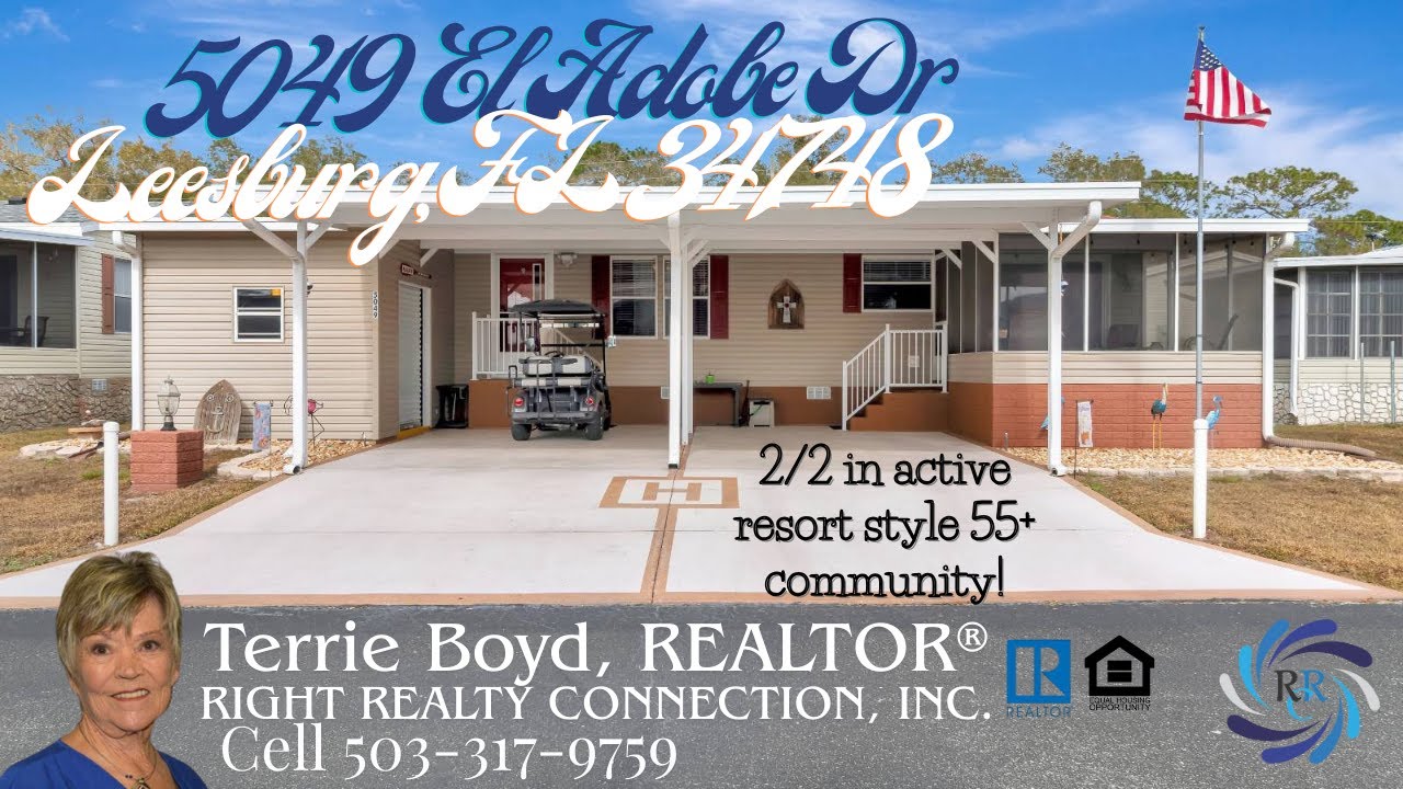 Move-In Ready for $69,900! Stunning 2BR Home in Spanish Village | Leesburg FL 55+ Community