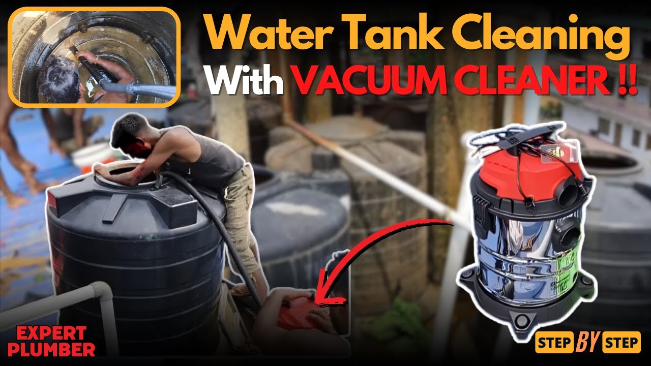 Water Tank Cleaning With VAXUUM CLEANER | Step-By-Step Video