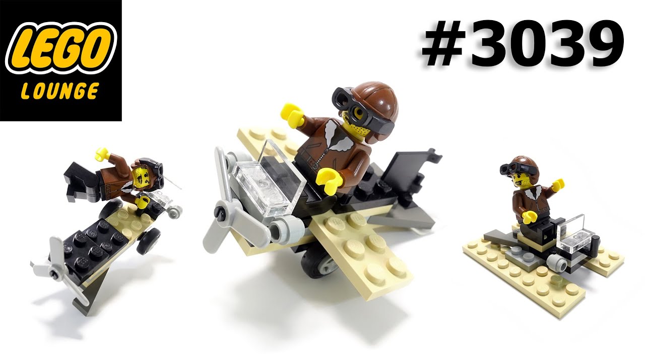 LEGO 3039 Adventurers Plane Egypt Speedbuild Cartoon