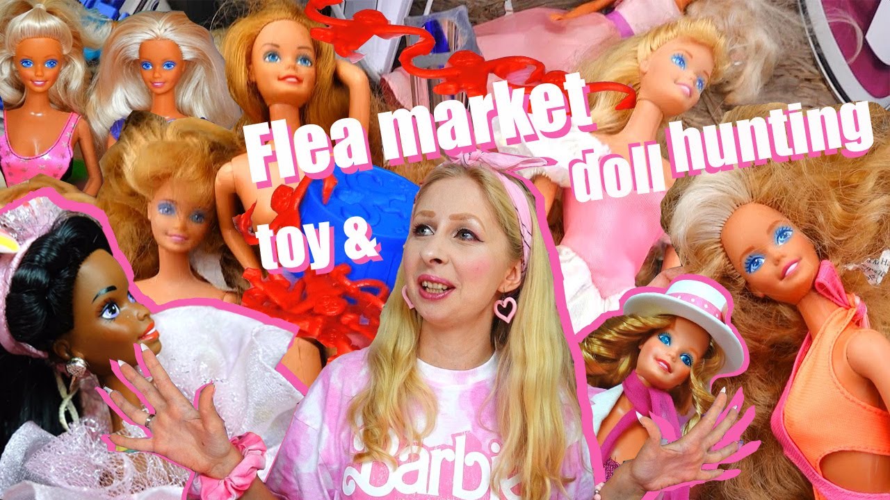 80s Barbie score at the flea market ~ TOY & DOLL HUNTING live -  Shani, Mighty Max, Ewoks and more