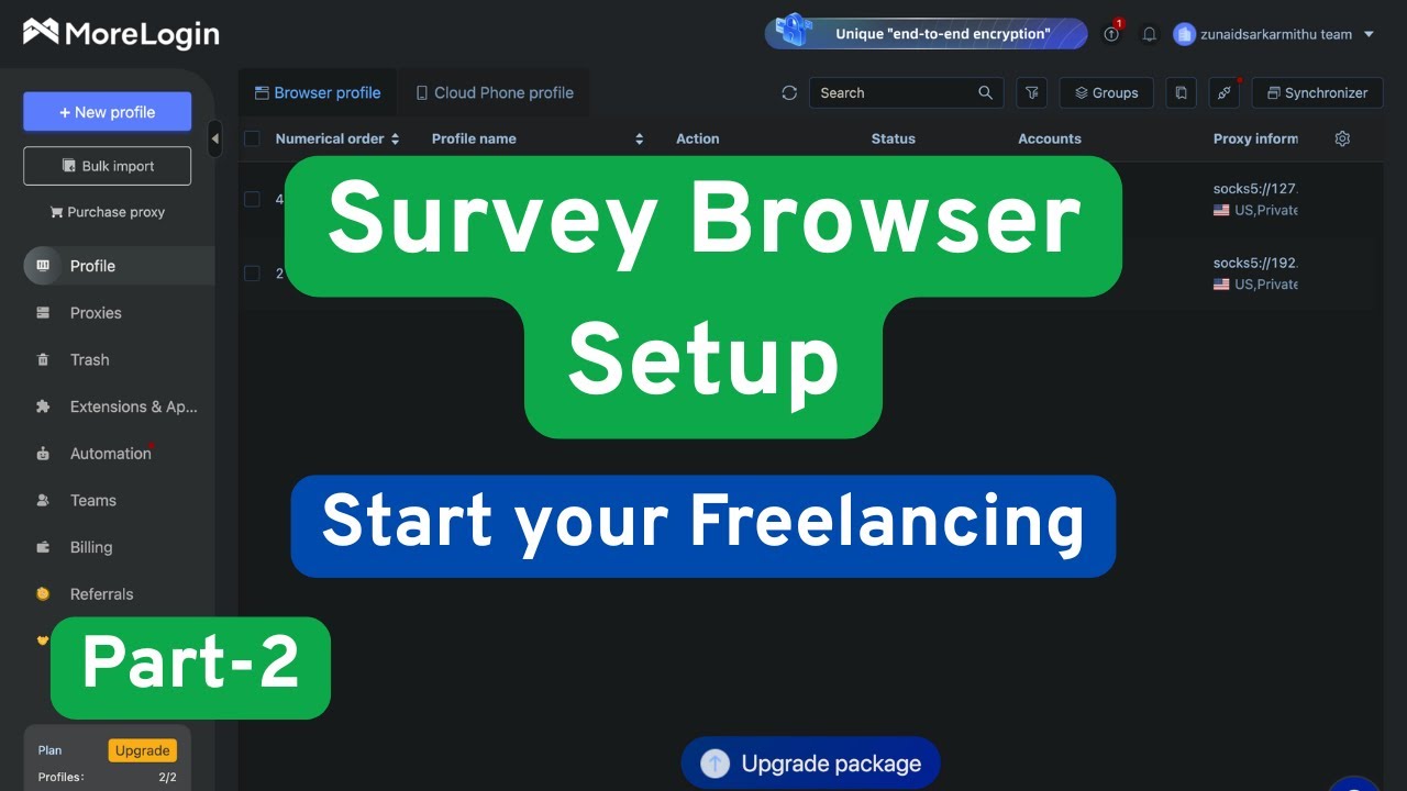 Browser IP Setup for Survey | MoreLogin Bangla Tutorial | Start Freelancing & Earn Money Online 2025
