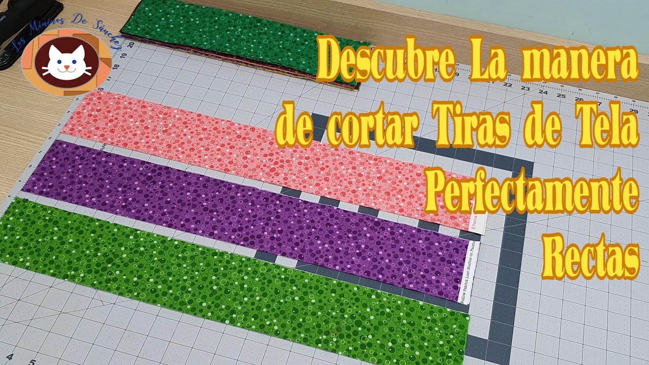 Cómo cortar tiras de tela rectas para patchwork | Tutorial fácil para principiantes