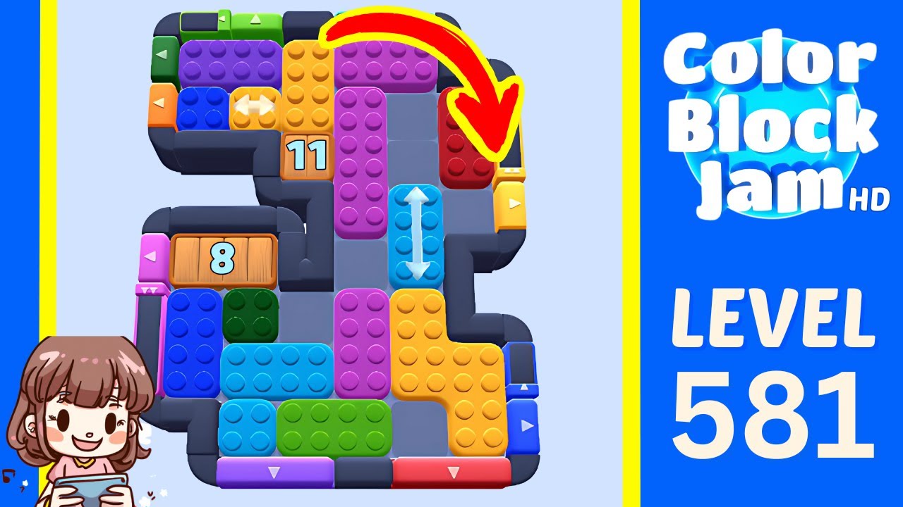 Color Block Jam Level 581 Solution Walkthrough