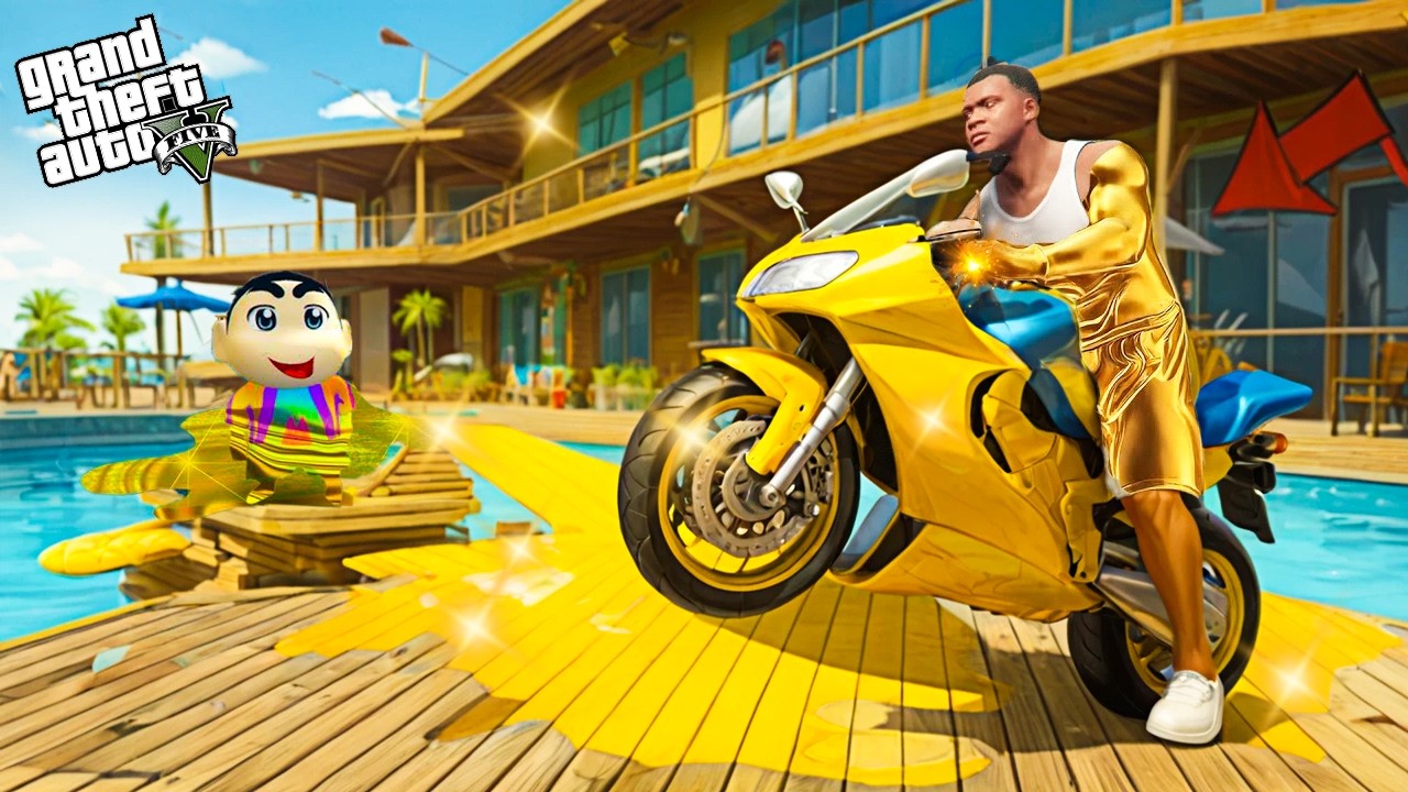 Whatever Franklin Touch Turns Into Gold With Shinchan In GTA 5!