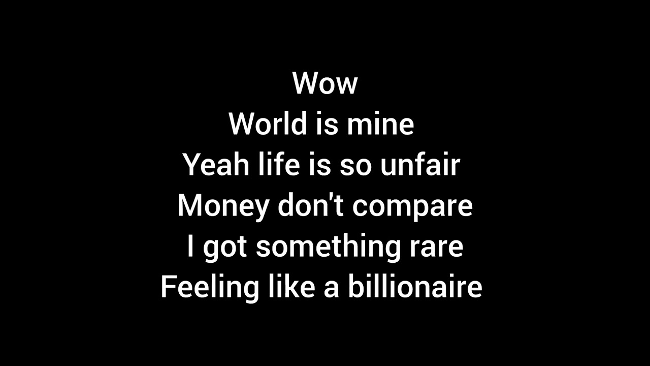 Billionaire (lyrics)