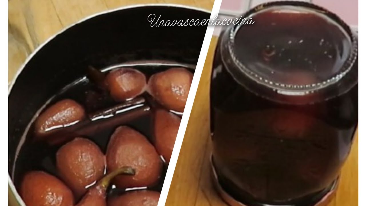 PERAS AL VINO EN CONSERVA