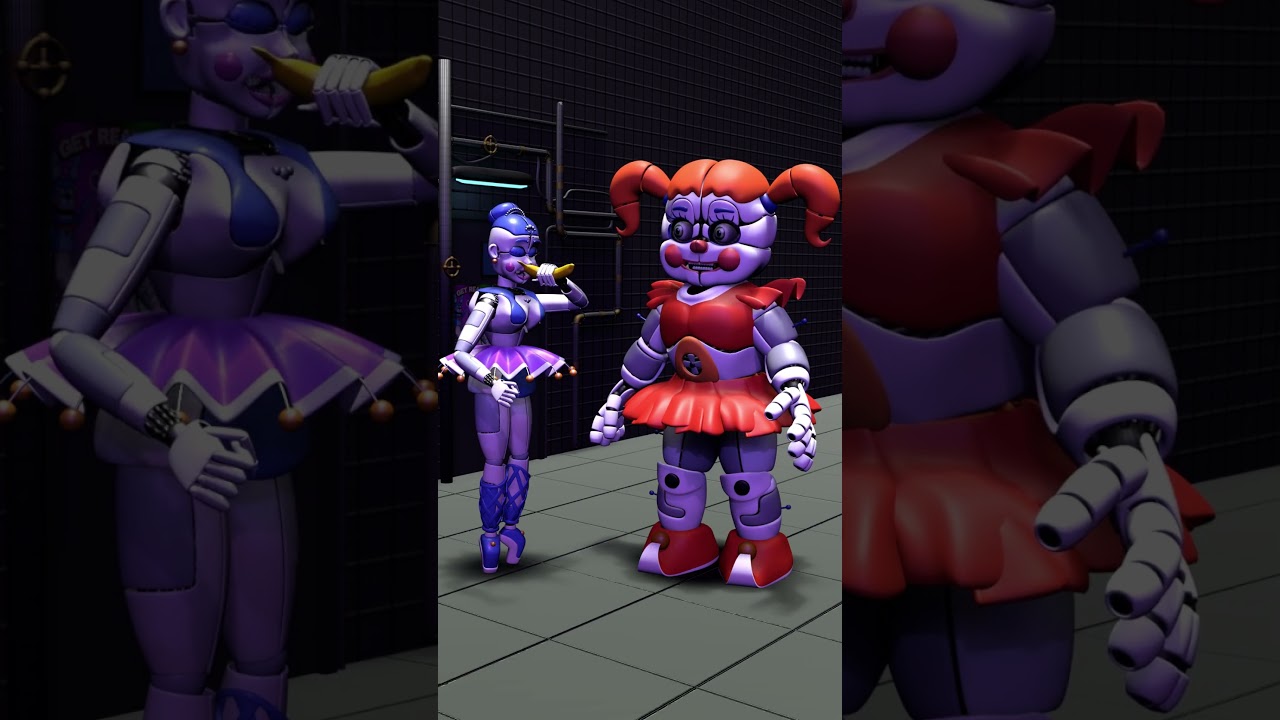 Are you smelling a banana? | Blender | #fnaf #ballora #circusbaby #blenderanimation