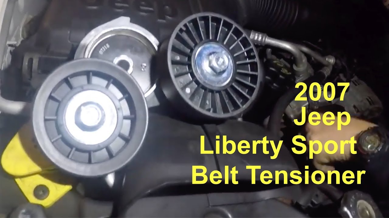 How to replace Belt and belt tensioner on 2007 Jeep liberty sport 3.7L