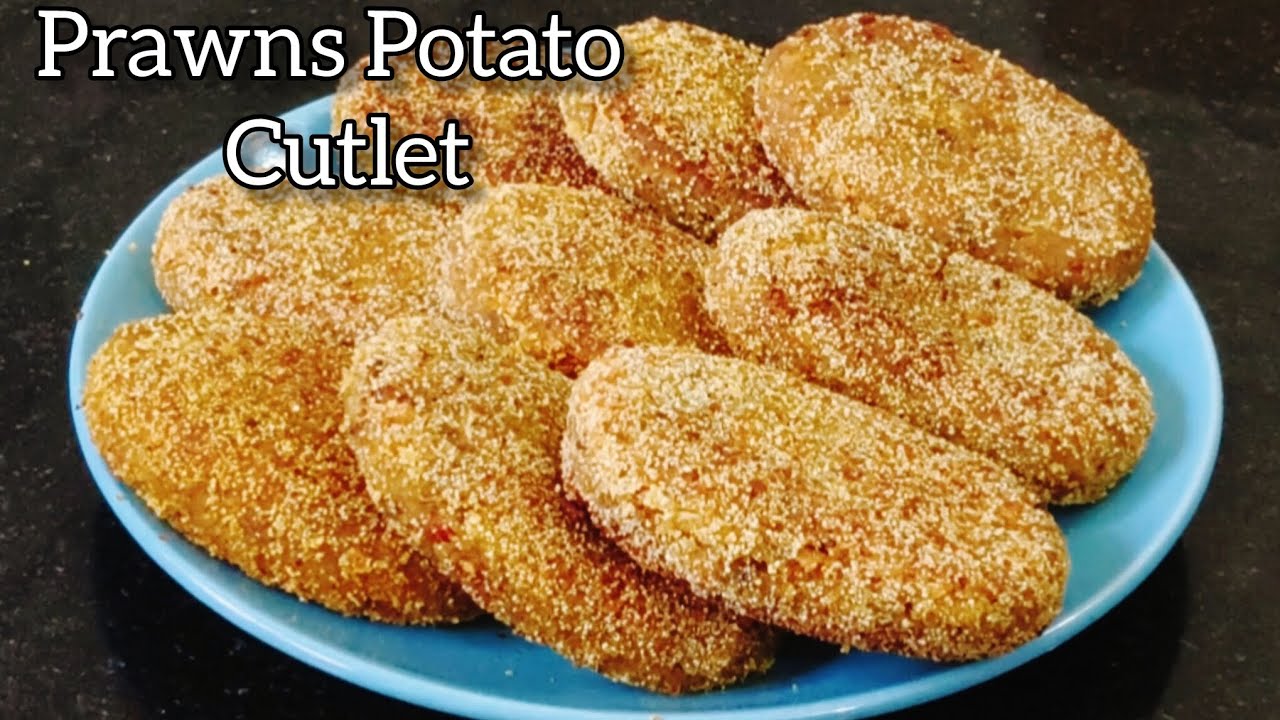 Goan Prawns Potato Cutlet Recipe |  Shrimp Potato Cutlet | How To Make Prawn Aloo Cutlet Goan Style 
