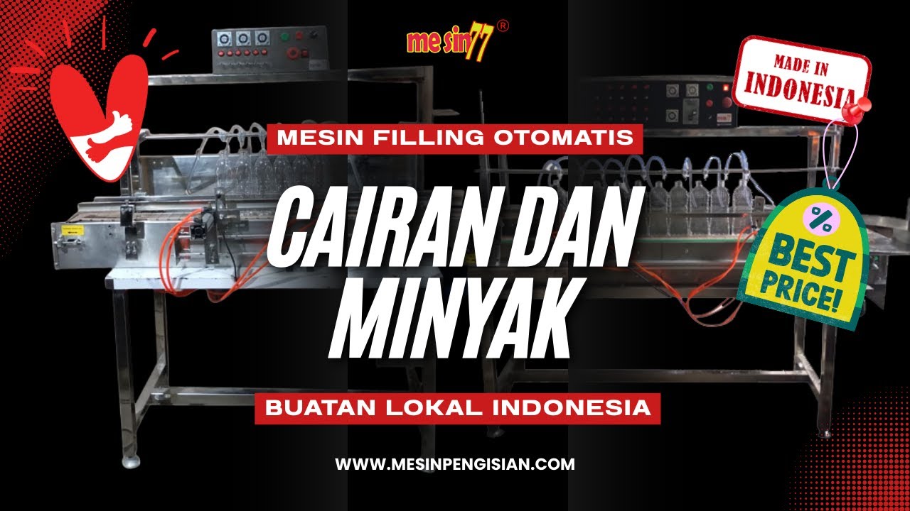 Mesin Filling Otomatis untuk Cairan dan Minyak buatan Lokal Indonesia