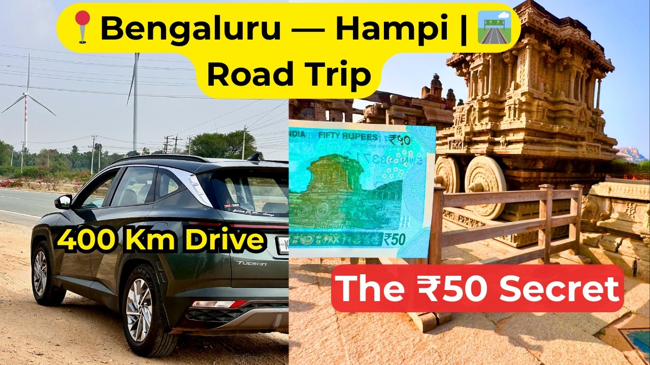 Bengaluru to Hampi | 400km for THIS? 🛕 The Ultimate Hampi Road Trip Guide (2026)
