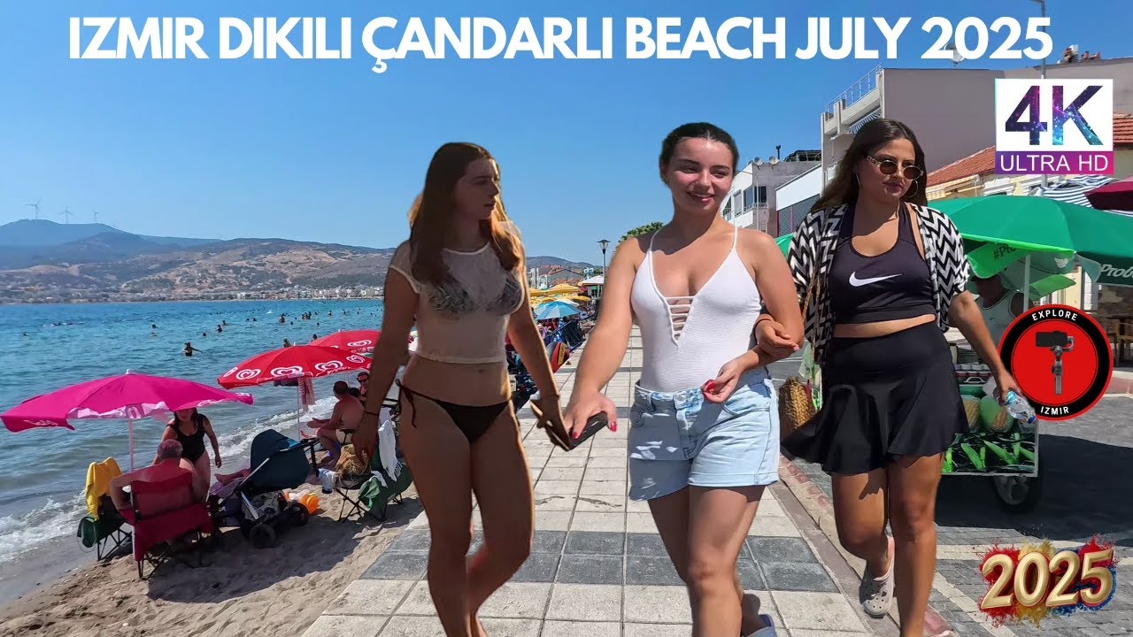 Çandarlı Summer 2025 Walking Tour | Izmir Turkiye| 4k UHD 60fps