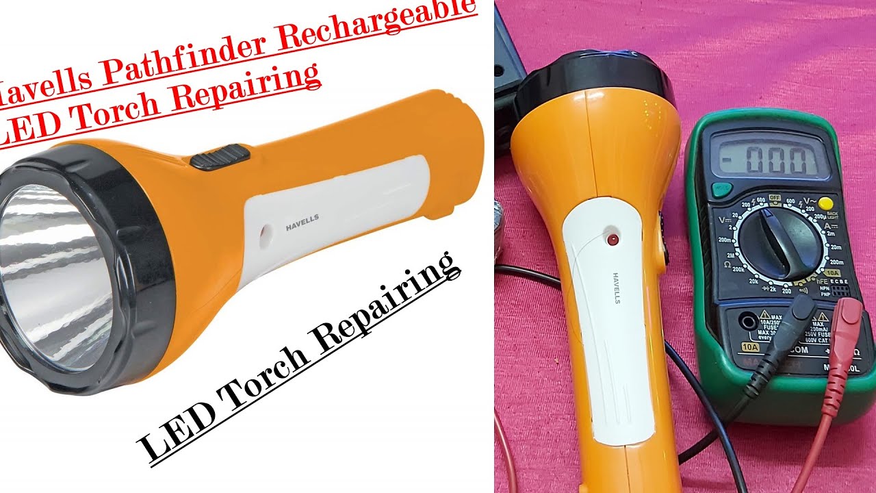 Repairing of Havells Pathfinder 30 3-Watt Rechargeable LED Torch | Touch light repairing at home |