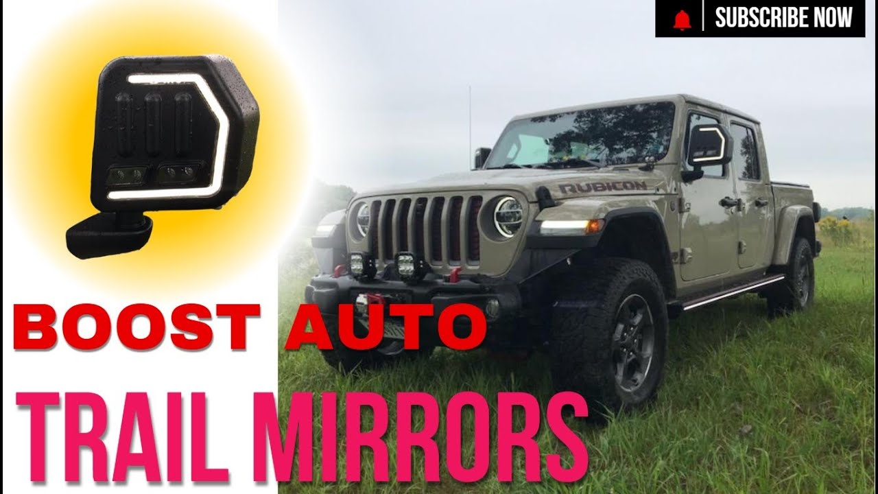 Boost Trail Mirror Install on a Jeep Gladiator