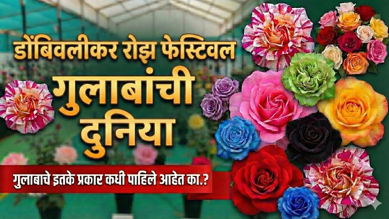 डोंबिवलीकर रोझ फेस्टिवल... गुलाबांची दुनिया 🌹 | रंग, सुगंध आणि सौंदर्याचा उत्सव #rose #garden