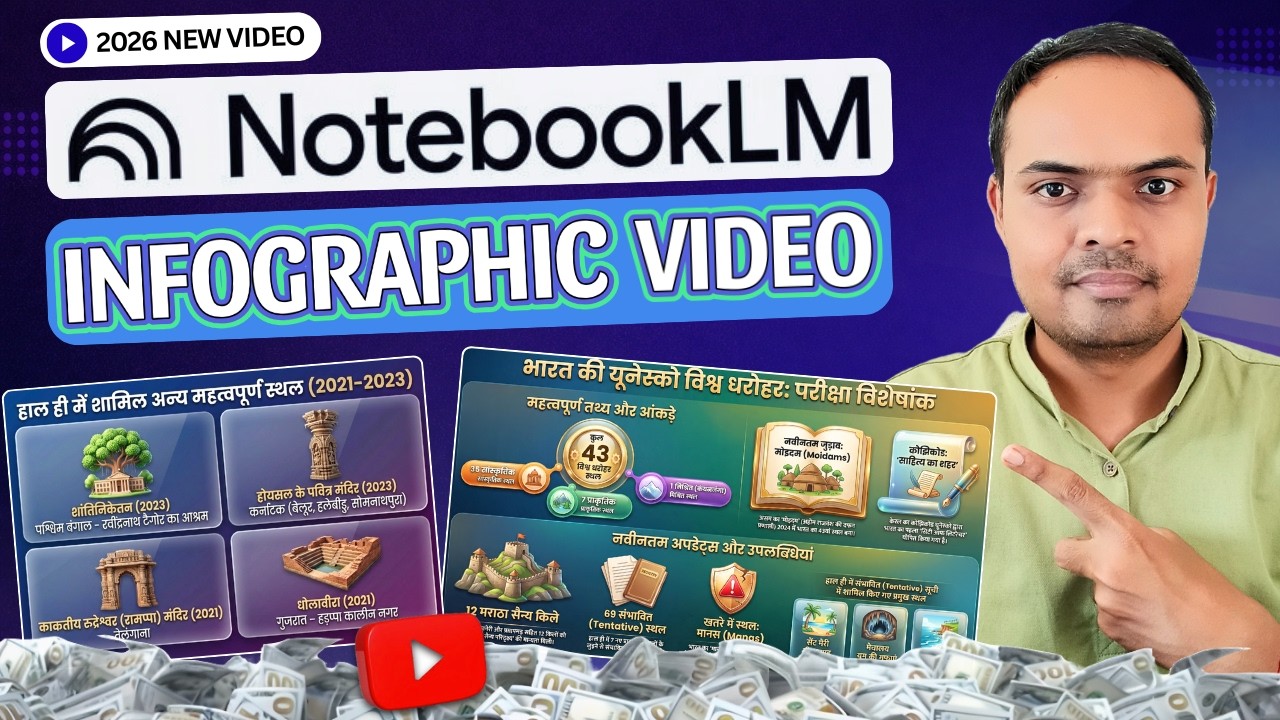 NotebookLM Se Infographic IMAGE,VIDEO, VOICEOVER कैसे बनाए? Infographic banane ka sabse asan tareeka