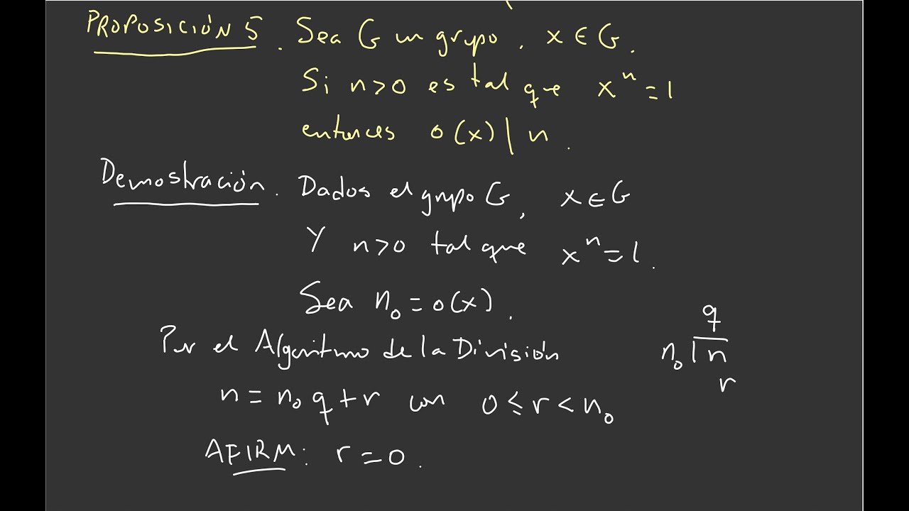 4.2. Grupos Cíclicos finitos: propiedades