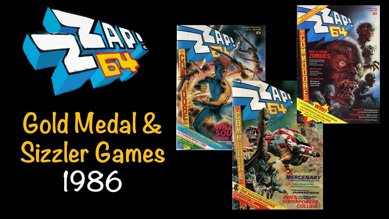 Zzap!64 Gold Medal/Sizzler C64 Games 1986