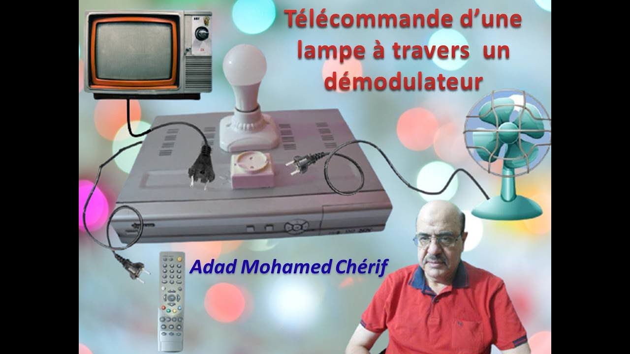 Télécommande d’une lampe à travers  un démodulateur