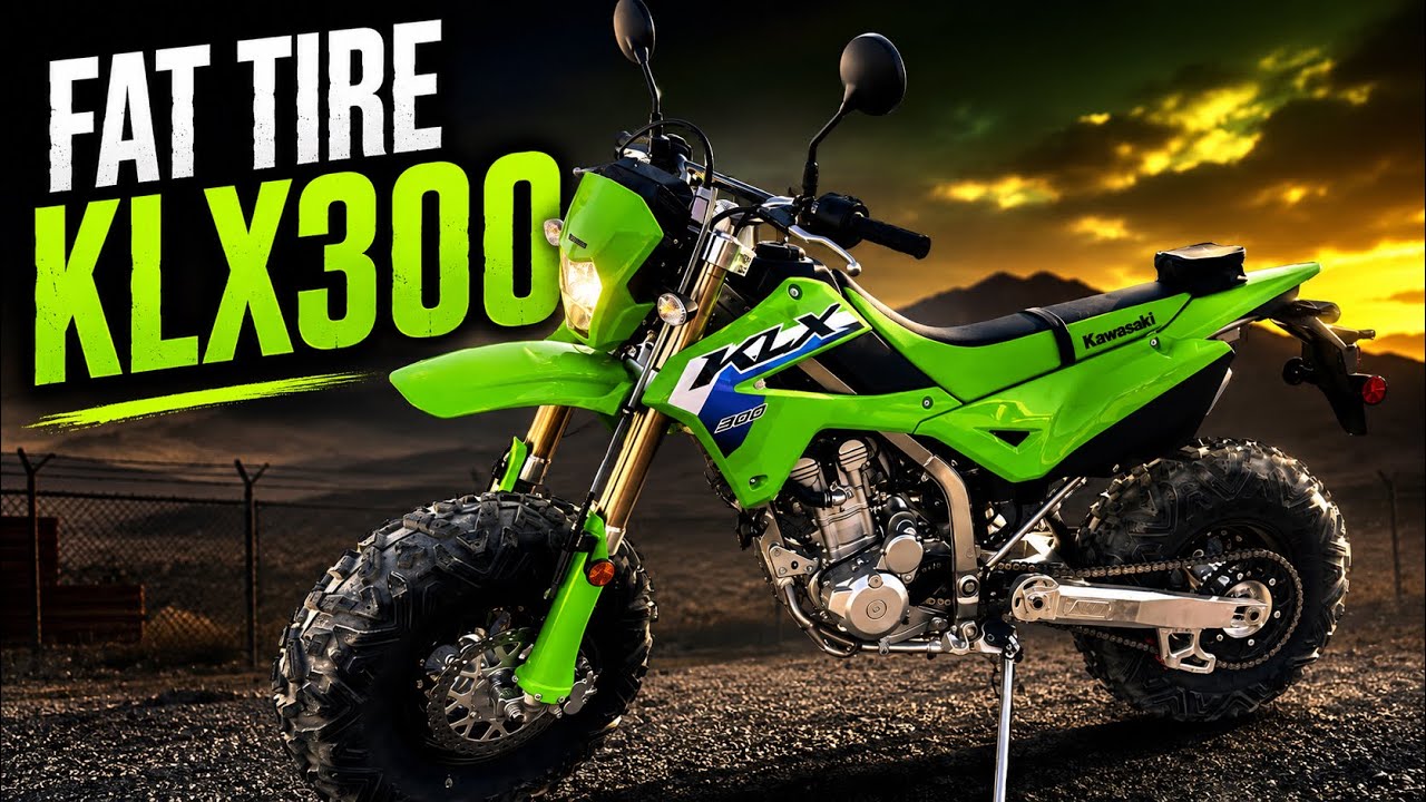 Сборка мотоцикла для мотокросса Kawasaki KLX300 Go-Anywhere Fat Tire
