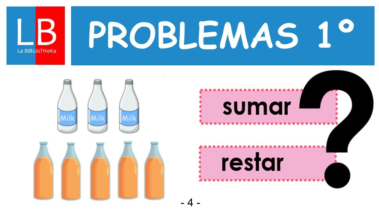 PROBLEMAS de MATEM&Aacute;TICAS para ni&ntilde;os 4 👍✔ PRIMARIA
