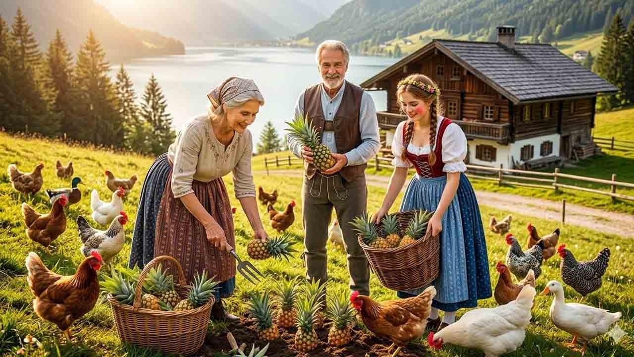 A Peaceful Day Growing Pineapples on Our Family Farm - Relaxing Farm Life