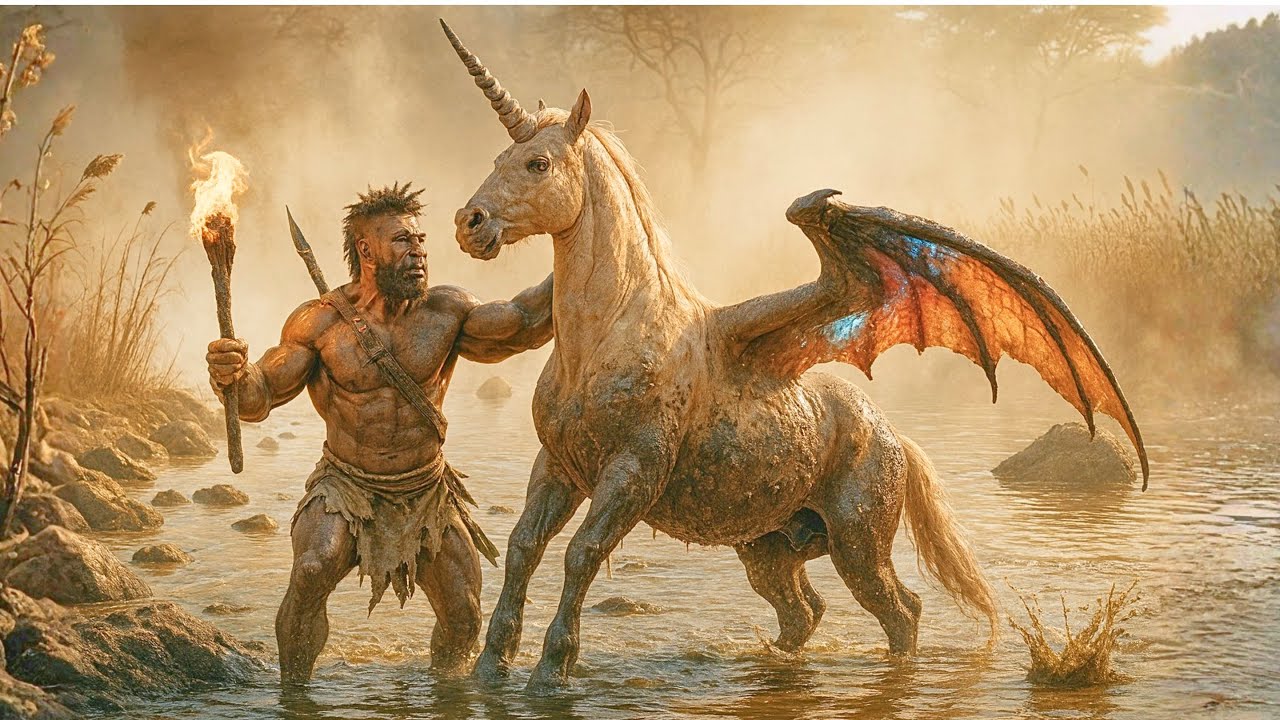 Life 2.3 Million Years Ago | Early Humans Save a Winged Unicorn from Crocodile Attack