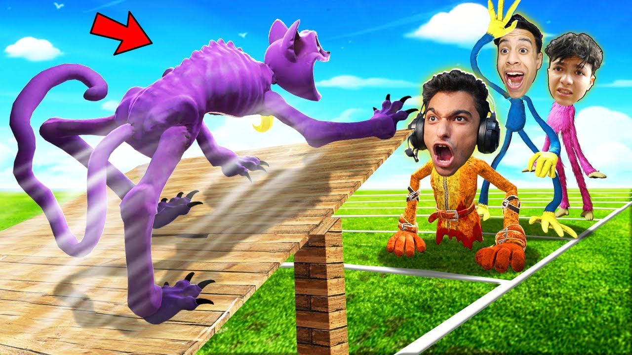 سباق الكات ناب ضد بوبي الشرير واصدقائه (فاجوني بسرعتهم).. | Garry's Mod !! 😱🔥