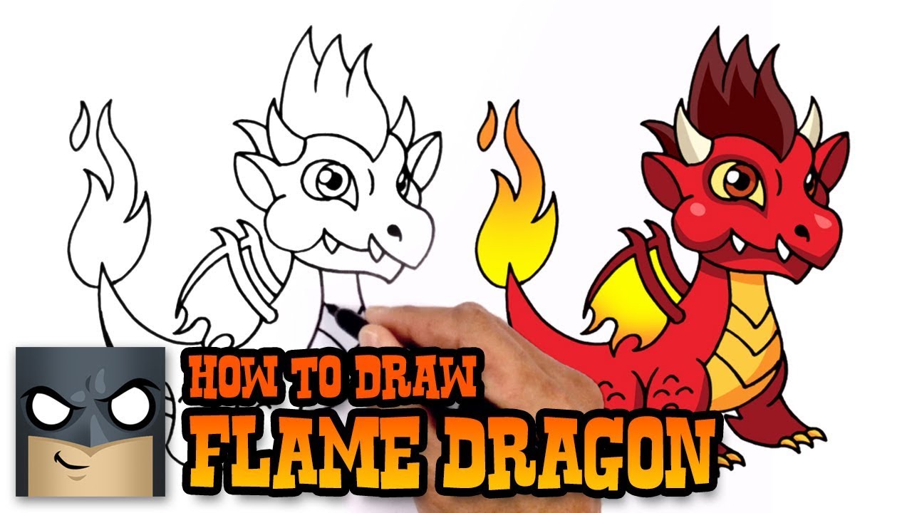 How to Draw Flame Dragon | Dragon City